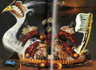 Illustration for article titled Salvador DalĂ's Sensuous Cookbook Is As Nightmarish As You'd Imagine